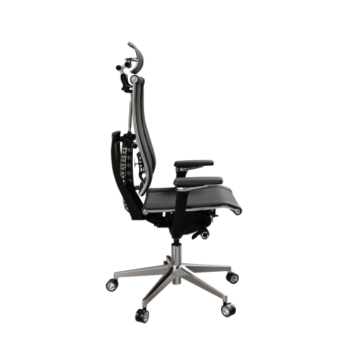 Кресло руководителя Метта Yoga 4DF B2-14D - YM93+Infinity (Z252343249) черный сетка/ткань крестов. алюминий хром