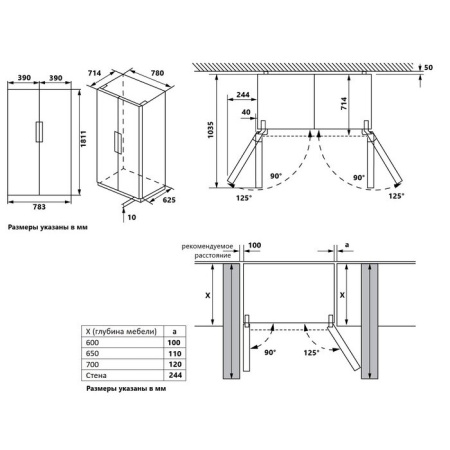 Холодильник MAUNFELD MFF191NFSB