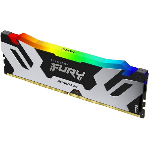 ОЗУ Kingston Fury Renegade Black RGB KF572C38RSA-16 DDR5 16GB 7200MHz RTL Gaming PC5-57600 CL38 DIMM 288-pin 1.45В single rank с радиатором Ret