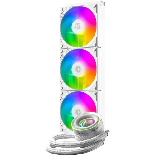 СВО ID-COOLING FX360 Inf White LGA1700/1200/115X/AM4/AM5 (TDP 350W, ARGB Fan and Pump, PWM, Triple Fan 120mm, белый)
