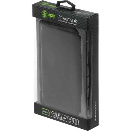 Power Bank Cactus CS-PBFSPT-10000, 10000мAч черный