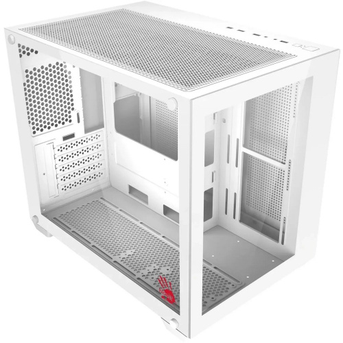 Корпус Bloody BD-CC108 белый без БП mATX 9x120mm 2xUSB3.0 audio bott PSU