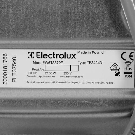 Стиральная машина Electrolux EW6T3372E белый