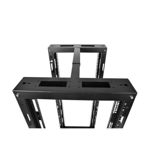 Стойка телекоммуникационная ЦМО (СТК-24.2-9005) 24U двухрамная,цвет черный !в одной коробке!