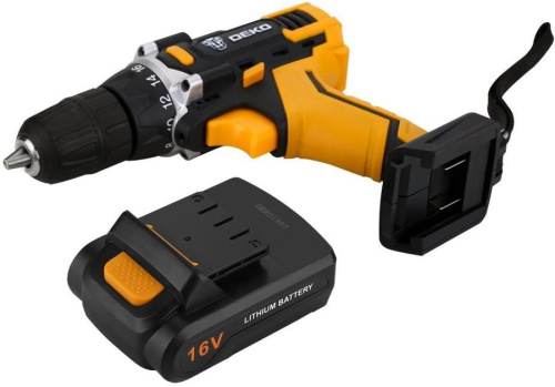 Дрель-шуруповерт Deko DKCD16FU-Li 063-4098 аккум. патрон:быстрозажимной