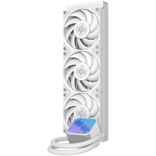 СВО ID-COOLING DX360 Max White LGA1700/1200/115X/AM4/AM5 (TDP 350W, ARGB Pump, PWM, Triple Fan 120mm, белый) RET