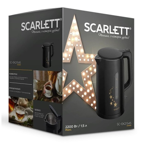 Электрочайник Scarlett SC-EK21S45 черный