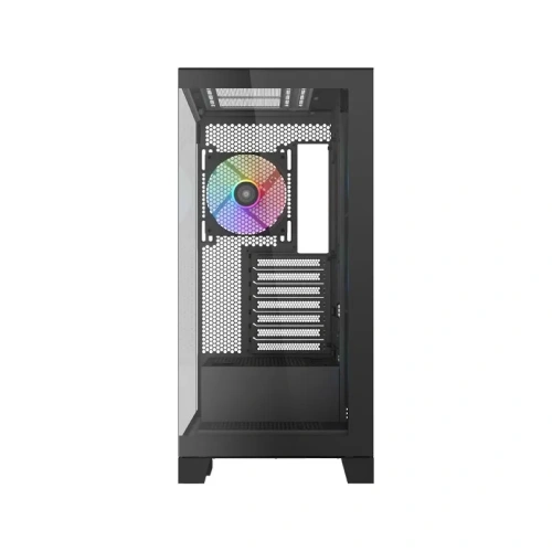 Корпус SAMA V50 Black (V50-BKADA4X1-GL) без БП, Midi-Tower, TG, 4x120mm ARGB, 2xUSB 3.0 + 1xUSB 3.1 Type-C, ATX, mITX