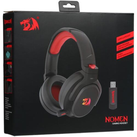 Беспроводные/проводные наушники Redragon Nomen RGB черный