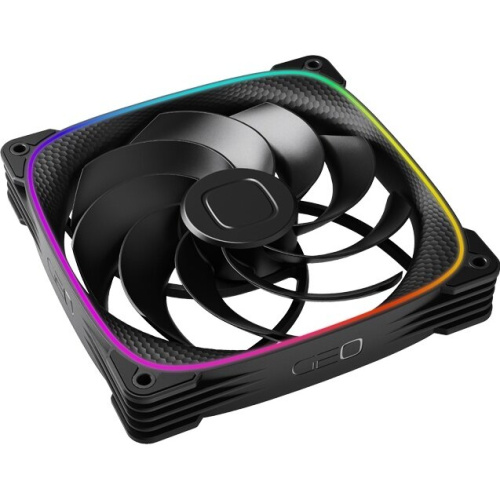 Вентилятор Geometric Future Squama 2503RB-14 Reverse Black (1F2503R114000) / 140mm, PWM, 2100 RPM, 71.80 CFM, 34.0 dBA, 5V ARGB