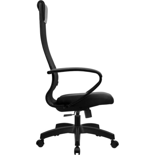 Кресло Метта SU-B-8 (ZDA.12.1.222) черный сиденье черный сетка с подголов. крестов. металл хром