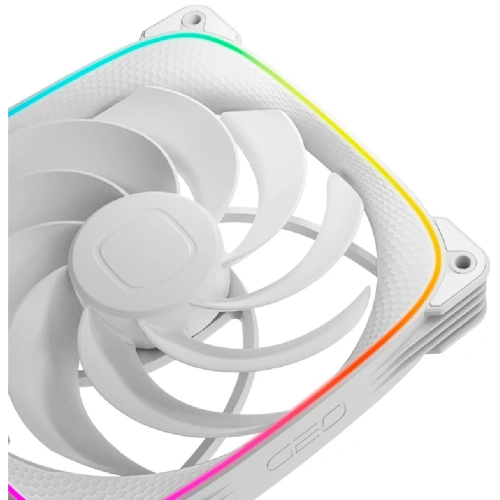 Вентилятор Geometric Future Squama 2503RW-14 Reverse White (1F2503R114100) / 140mm, PWM, 2100 RPM, 71.80 CFM, 34.0 dBA, 5V ARGB