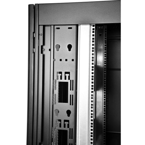 Шкаф серверный ЦМО ШТК-СП-48.8.10-48АА-9005 напольный 48U 800x1000мм пер.дв.перфор. черный