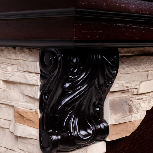 Электрокамин RealFlame Dublin Rock AO античный дуб с очагом Fobos Lux Black