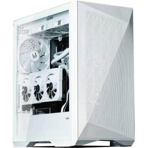 Корпус ZALMAN Z9 Iceberg MS, EATX, White, Window, 4x3.5", 5x2.5", 2xUSB2.0, 2xUSB3.0, 1xUSB 3.1 Gen2 Type-C, Front 3x140mm ARGB, Rear 1x140mm ARGB