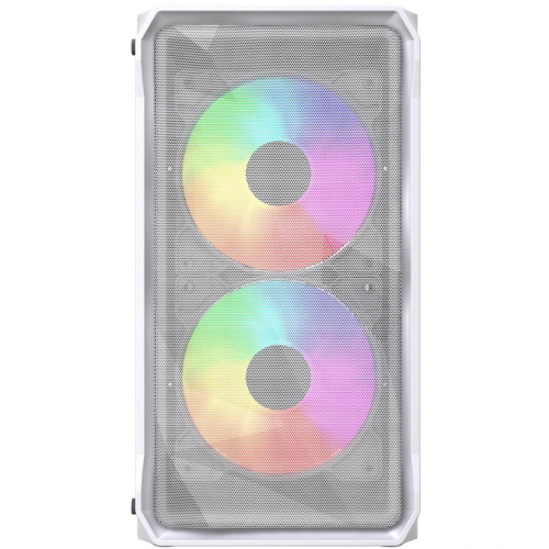 Корпус Powercase Mistral Micro A3W ARGB V2 (CMMAW-A3-V2), Tempered Glass, 2x 140mm ARGB PWM+1x 120mm ARGB PWM, белый, mATX