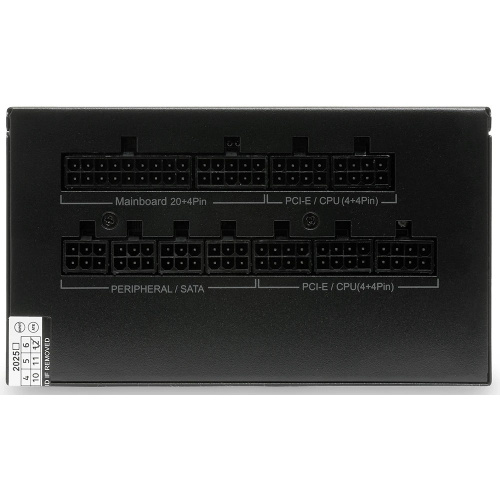 Блок питания HSPD HSK-750GF-BK 750W 80+ Gold (ATX, 2.52, Full modular, 1x24(20+4)pin mesh 550mm, 1xCPU*2 8(4+4)pin 650+150mm, 2xPCIe*2 8(6+2)pin