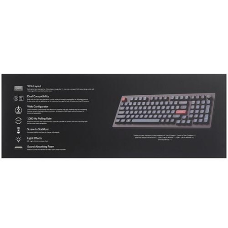 Клавиатура проводная + беспроводная Keychron V5 Max