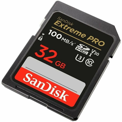 Карта памяти SanDisk (SDSDXXO-032G-GN4IN) SDHC 32GB Class10 UHS-1 Extreme Pro R/W 100/90MB/s