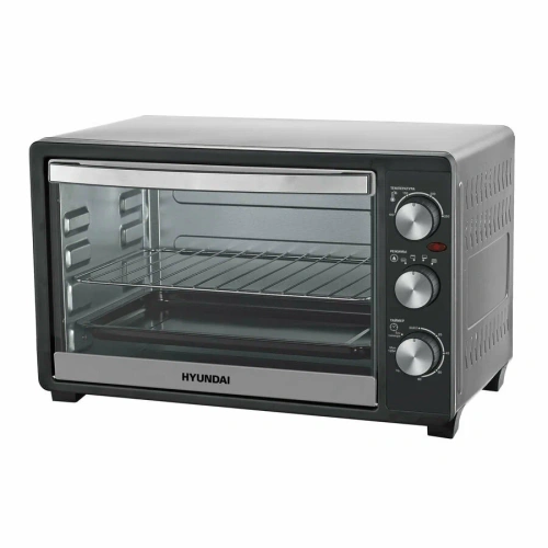 Мини-печь Hyundai MIO-HY074 серебристый/черный
