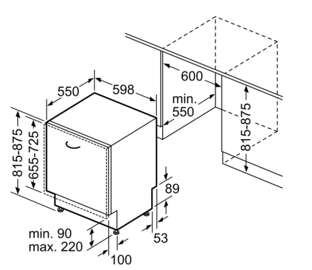 Встраиваемая посудомоечная машина Bosch SMV4HMX25Q