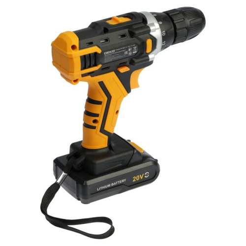 Дрель-шуруповерт DEKO Banger 20V в кейсе + набор 63 инструмента (080-1005)