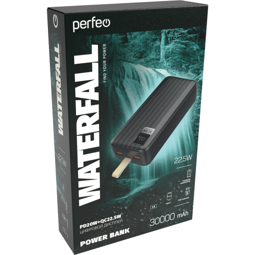 Power bank Perfeo Waterfall PF_D0174 Black