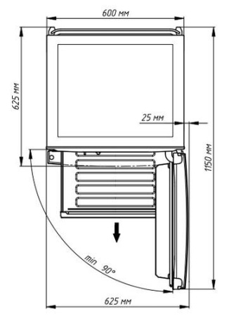 Холодильник с морозильником Бирюса I980NF серебристый