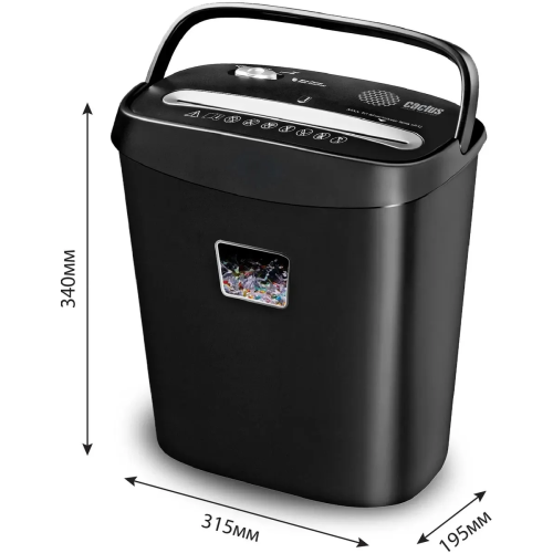 Шредер Cactus CS-SH-P4 черный