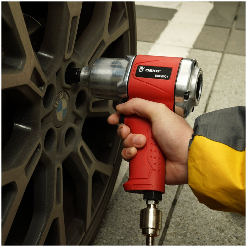 Гайковерт Deko DEKO DKPIW01 красный/серебристый