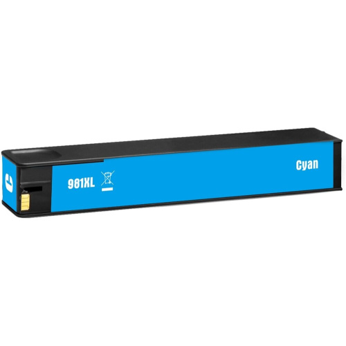 Картридж струйный Cactus CS-L0R09A 981X голуб.пигм. (150мл) для HP PageWide 556dn Enterprise/586dn