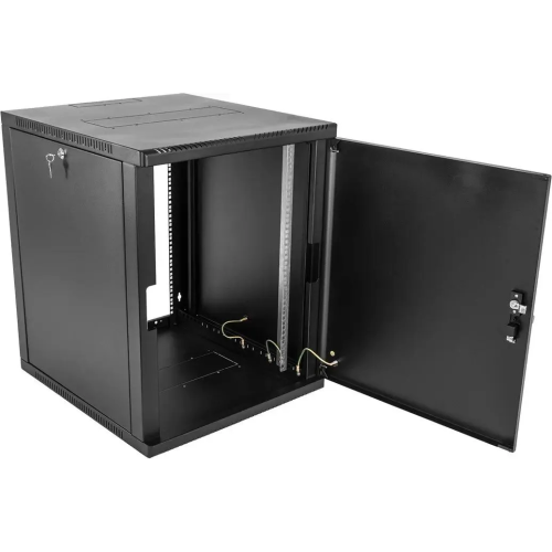 Шкаф коммутационный ЦМО ШРН-9.350.1-9005 настенный 9U 600x350мм черный