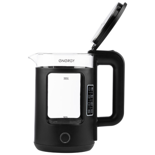 Чайник ENERGY E-256 стекло, черный (164138)