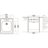 Мойка Ukinox Стандарт STD500.600 6C 0CS