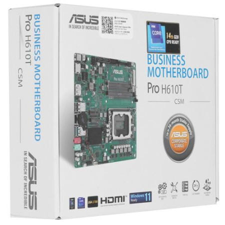Материнская плата ASUS Pro H610T-CSM