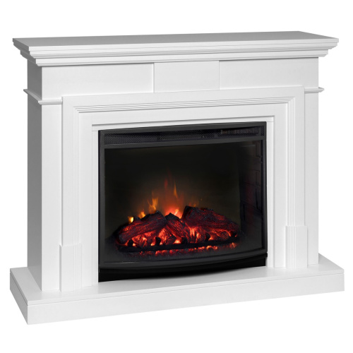 Электрокамин RealFlame Marco 25,5/26 WT белый с очагом Evrika 25,5 LED