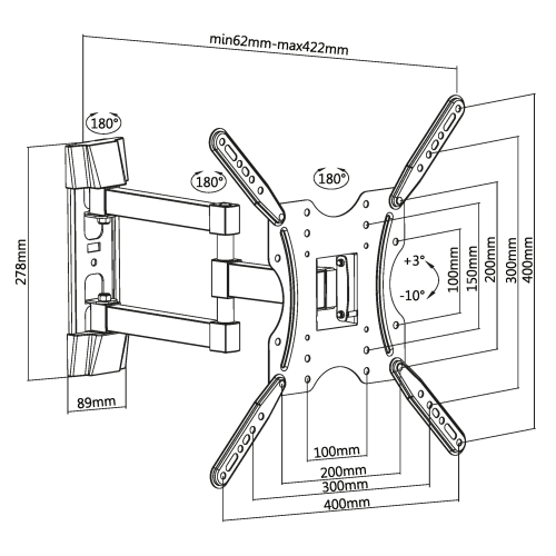 Кронштейн Ultramounts UM 904 черный