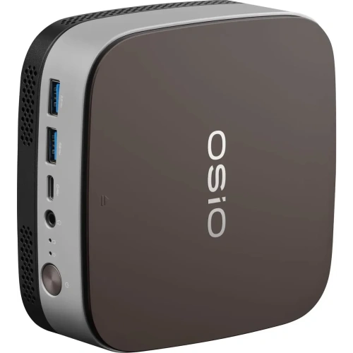 Неттоп OSIO BaseLine B51i-012 Intel Core i3 1215U, DDR4 16ГБ, 512ГБ(SSD), Intel UHD Graphics, Windows 11 Pro, коричневый и серебристый
