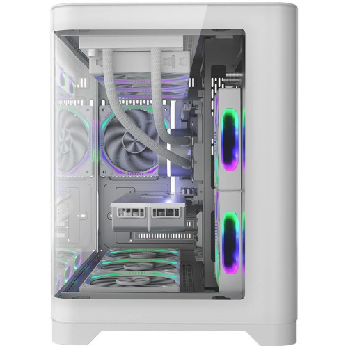 Корпус 1STPLAYER UVIEW UV6 White (UV6-WH) / mATX