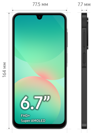 Смартфон Samsung Galaxy A26 6/128 Гб 5G Черный (A266B)