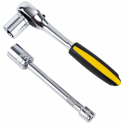 Набор торцевых головок Deli DL0012T 98328 с трещоткой и удлинителем 1/4" 12 предметов