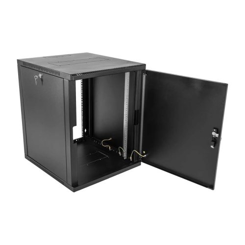 Шкаф коммутационный ЦМО ШРН-12.650.1-9005 настенный 12U 600x658мм черный